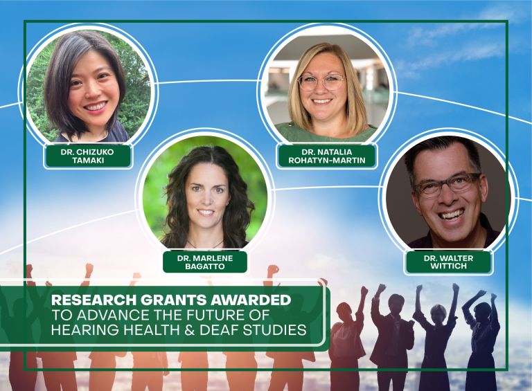 Four research grants awarded to advance future of hearing health and Deaf studies